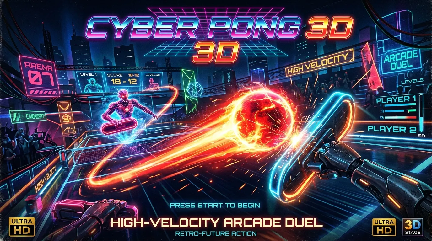 Neon Cyber Pong